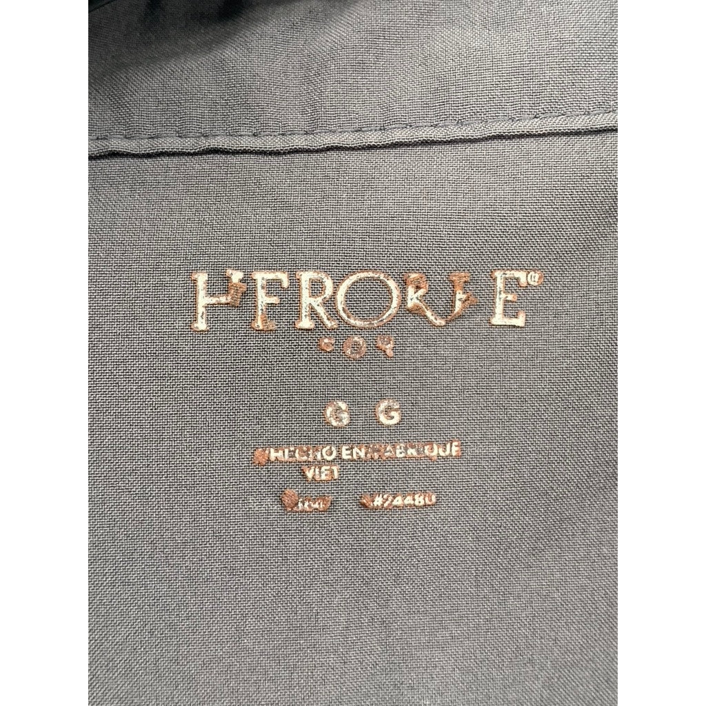 UNBRANDED Men's Charcoal Gray Half-Button Long Sleeve Sweater SZ L