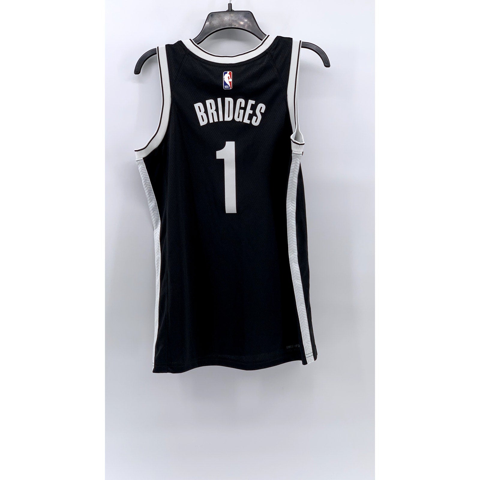 NIKE Black-White Swingman Mikal Bridges NBA Basketball Jersey SZ 40