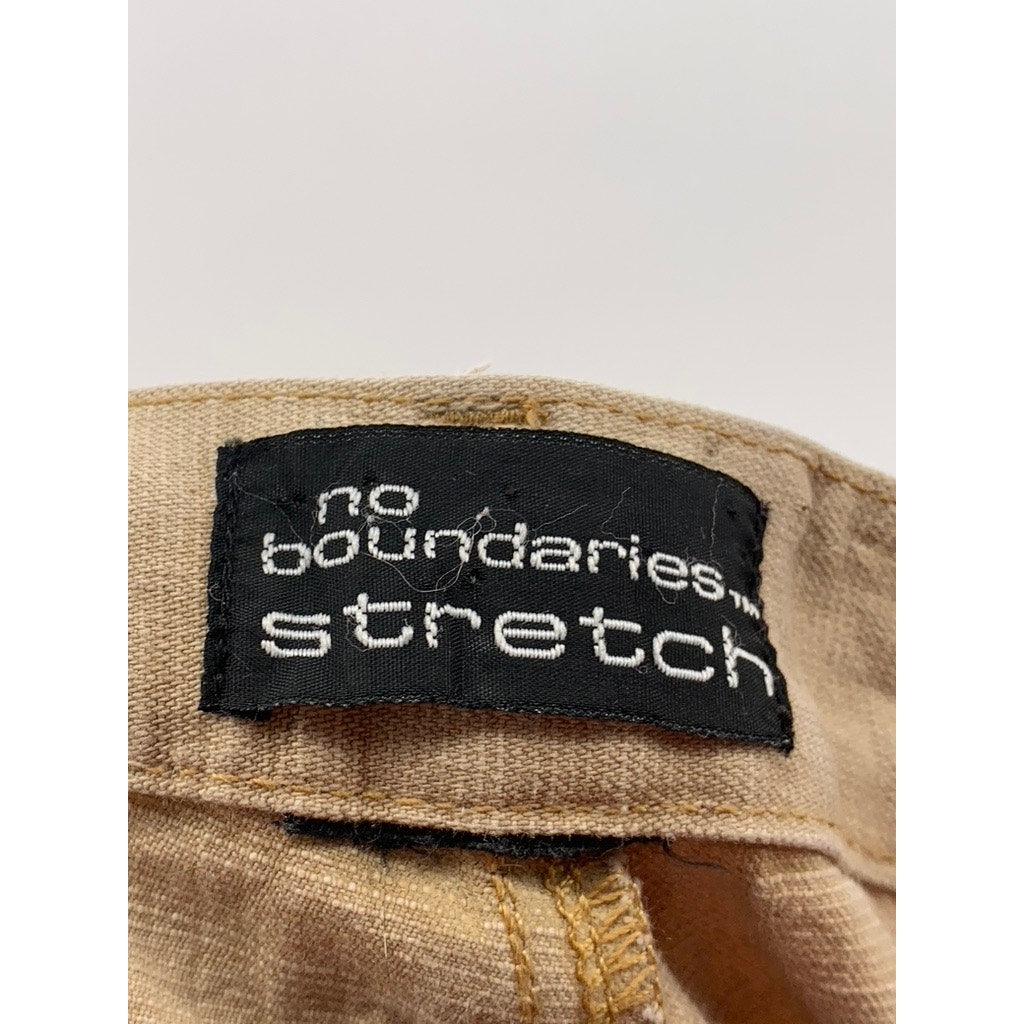 NO BOUNDARIES Men's Tan Straight-Leg Cargo Pants SZ 32