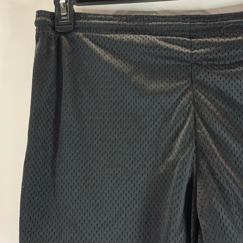 CHAMPION Authentic Men's Black Perforated Elastic Pull-On Active Shorts SZ L