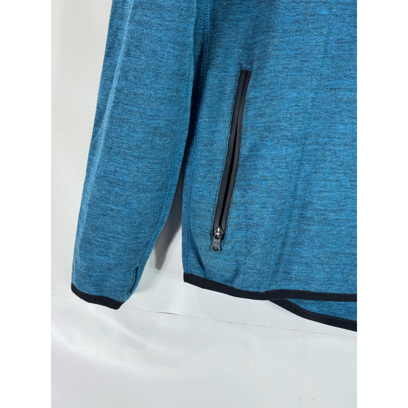 AMERICAN EAGLE OUTFITTERS Men's Blue Active Flex Quarter-Zip Sweater SZ S