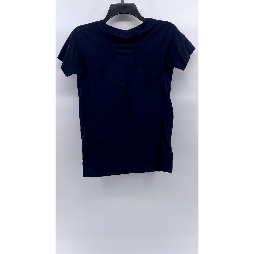 UNBRANDED Women's Navy Blue Crewneck Short Sleeve Casual T-Shirt SZ S