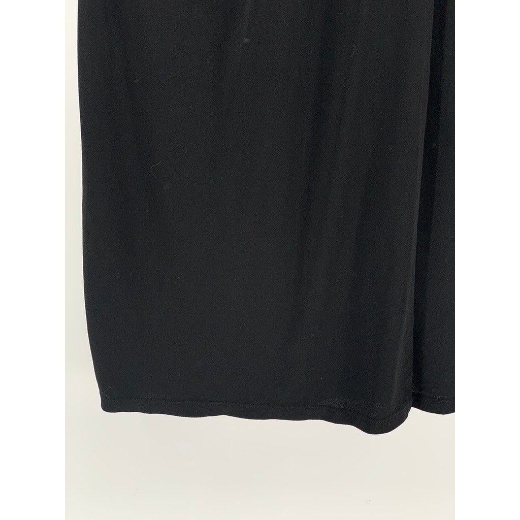 APT. 9 Women's Black Surplice Elbow-Sleeve Mini Dress SZ M