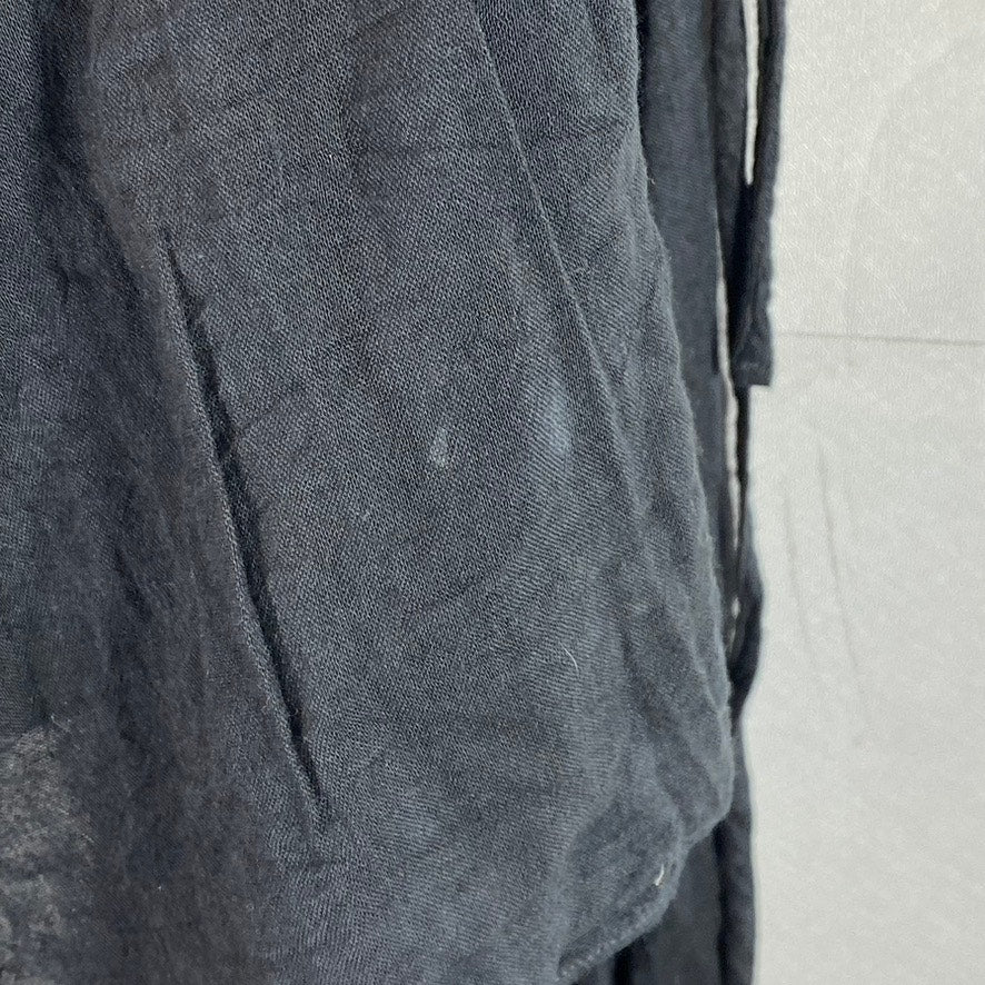 UNBRANDED Women's Black Sleeveless Plunge V-Neck Jumpsuit SZ M