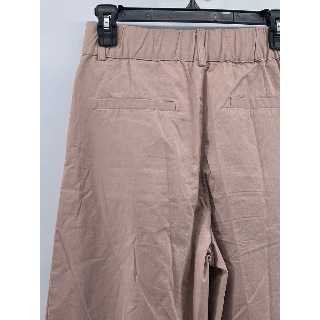 GREY LAB LOS ANGELES Women's Blush Pink Pleated Wide-Leg Pant SZ XS