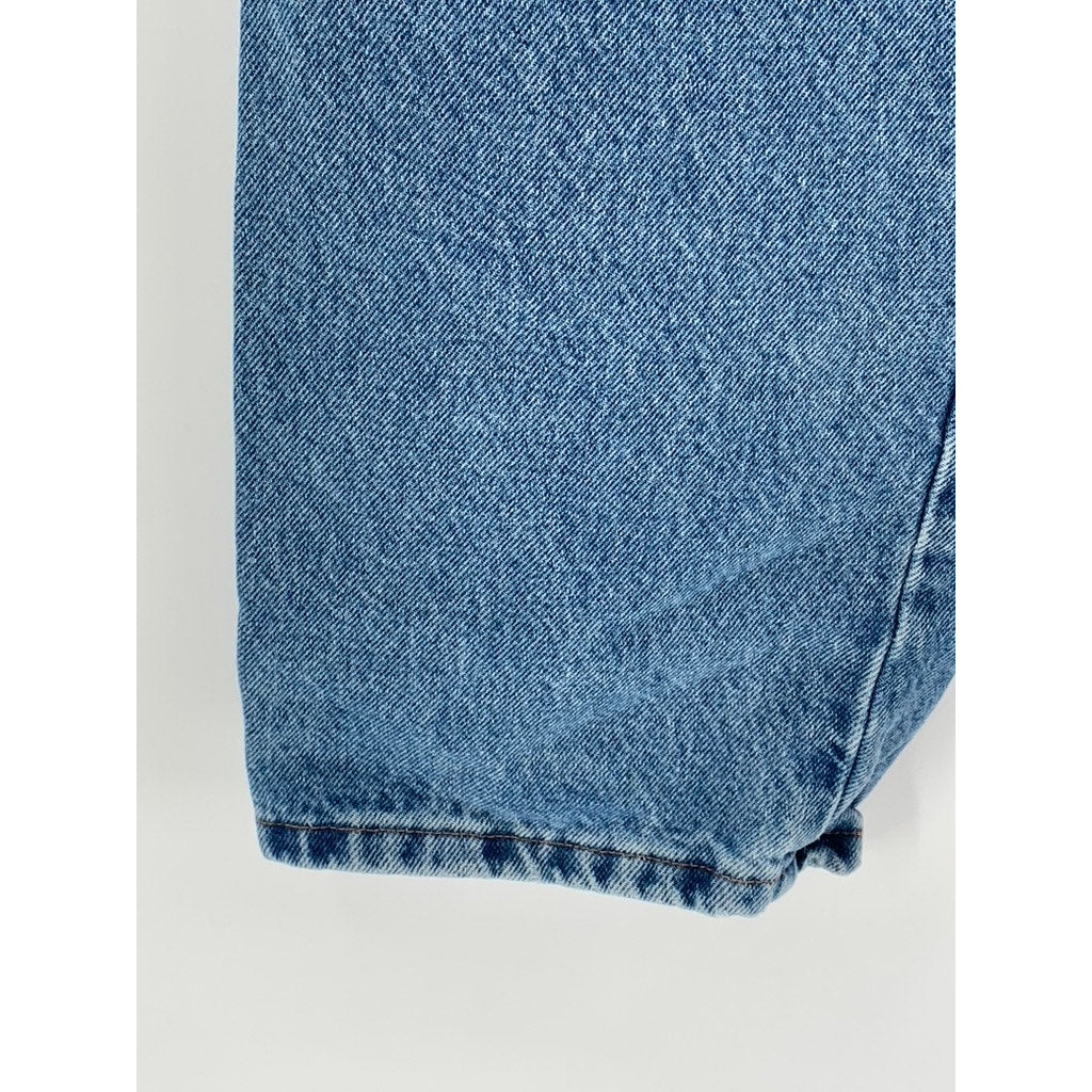 RUSTLER Men's Blue Denim Straight Leg Jeans 34X29