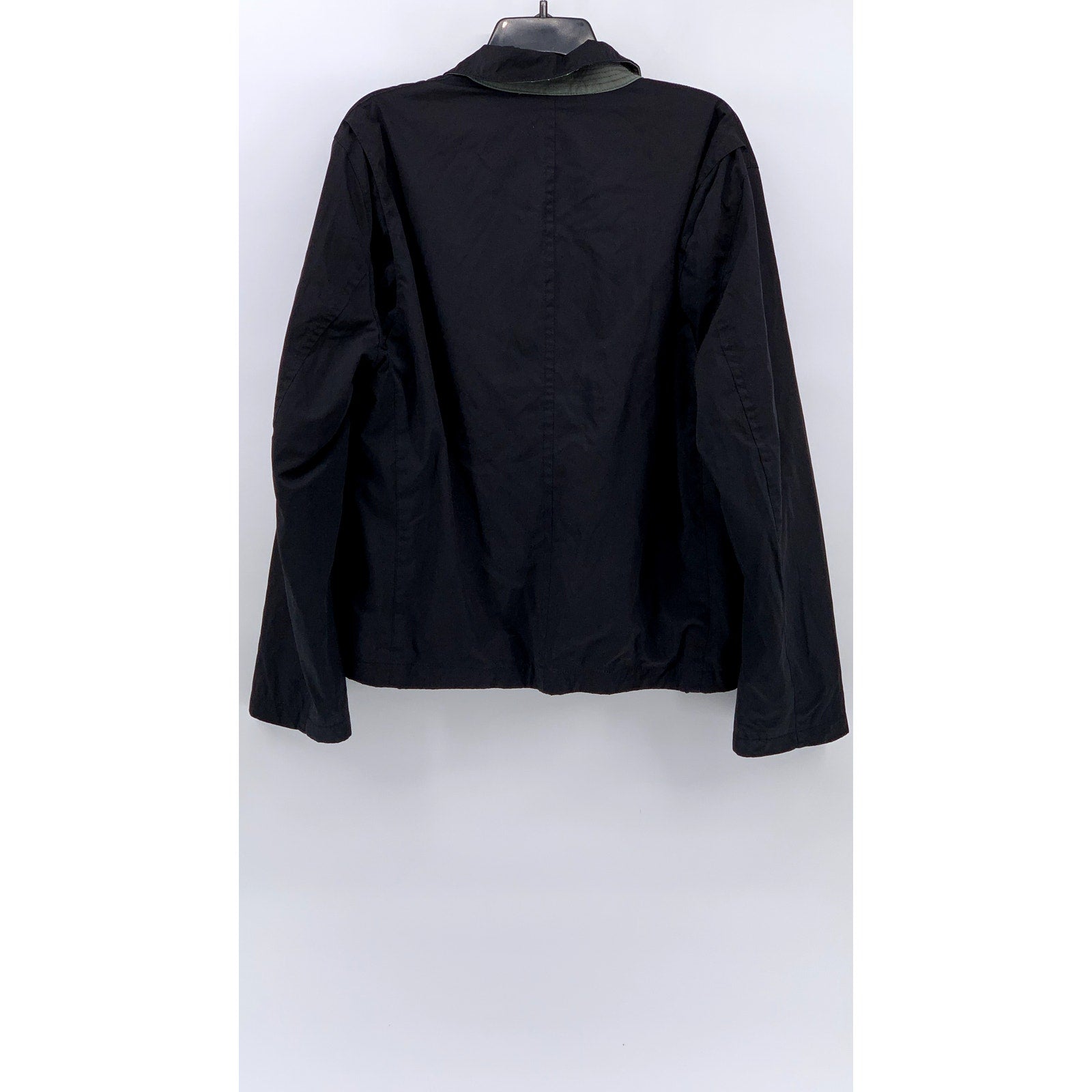 BANANA REPUBLIC Men's Black Full-Zip Windbreaker Jacket SZ L