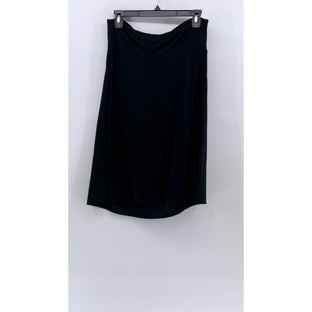 HULA HONEY Women's Black Solid Drapey Strapless A-Line Mini Dress SZ M