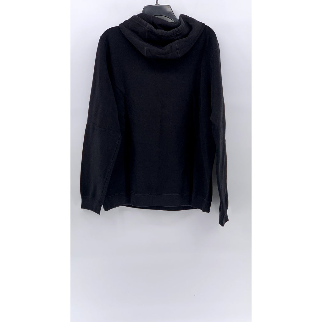 NIKE Women's Black-White Logo Sportswear Pullover Classic Hoodie SZ L