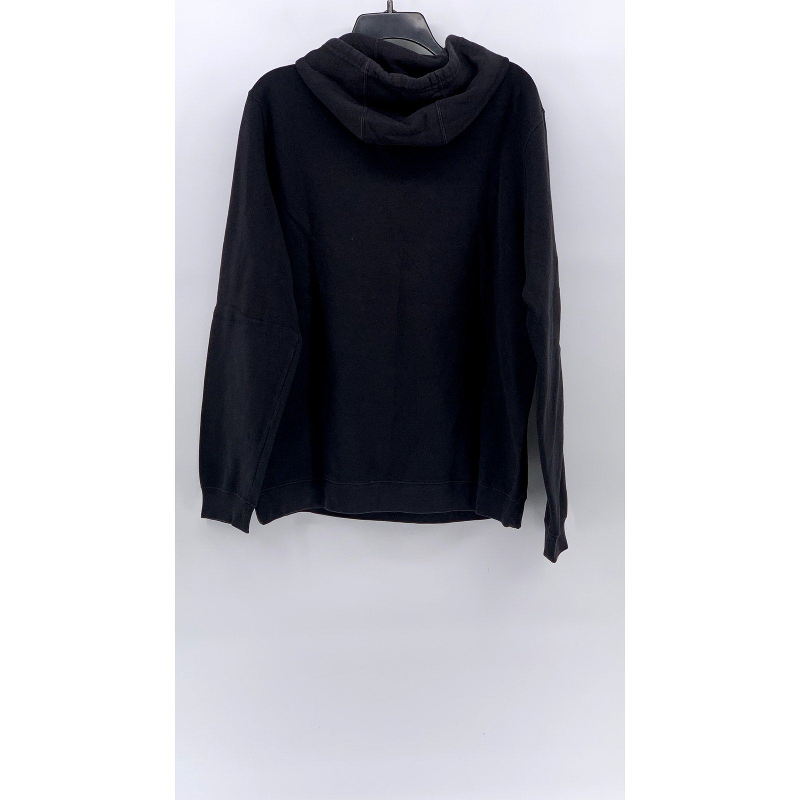 NIKE Women's Black-White Logo Sportswear Pullover Classic Hoodie SZ L