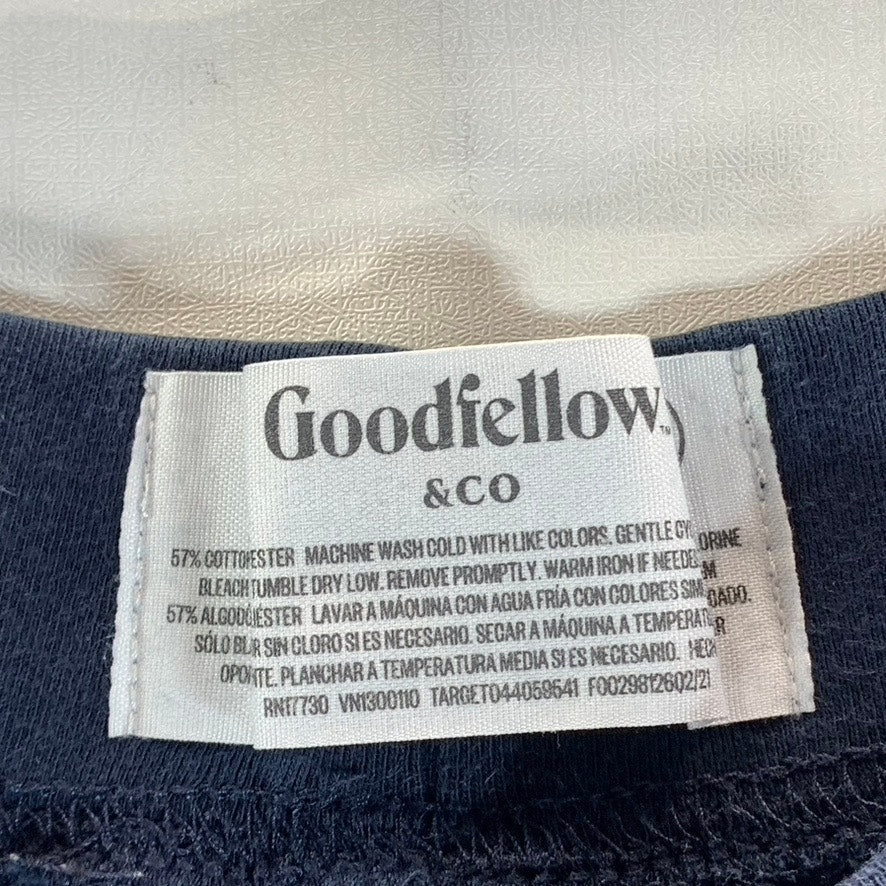 GOODFELLOW & CO. Men's Navy Heathered Drawstring Pull-On Jogger Pants SZ S