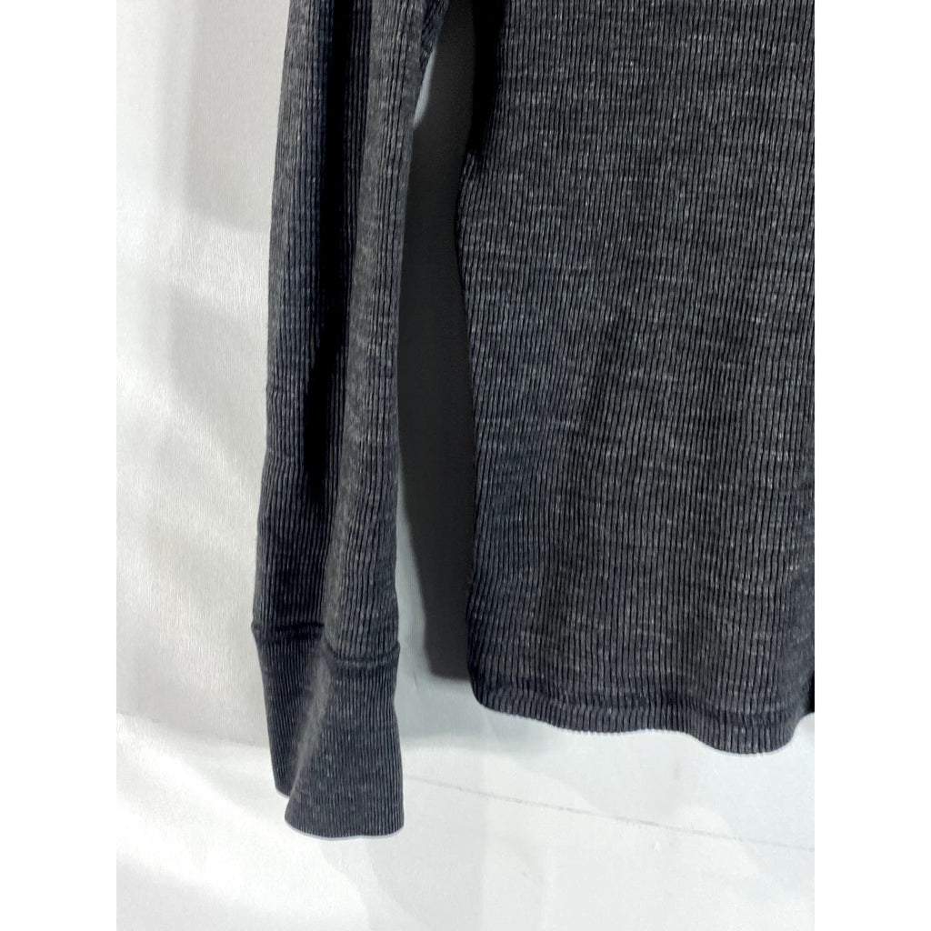 AMERICAN EAGLE OUTFITTERS Men's Charcoal Vintage Crewneck Thermal Shirt SZ S