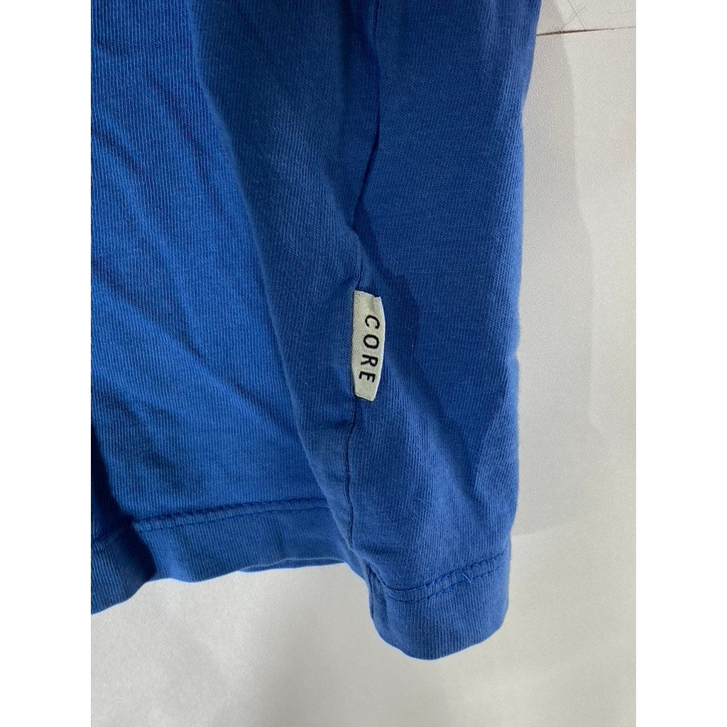 JACK JONES Men's Dark Blue "Yesterday Today Tomorrow" Logo Crewneck T-Shirt SZ L