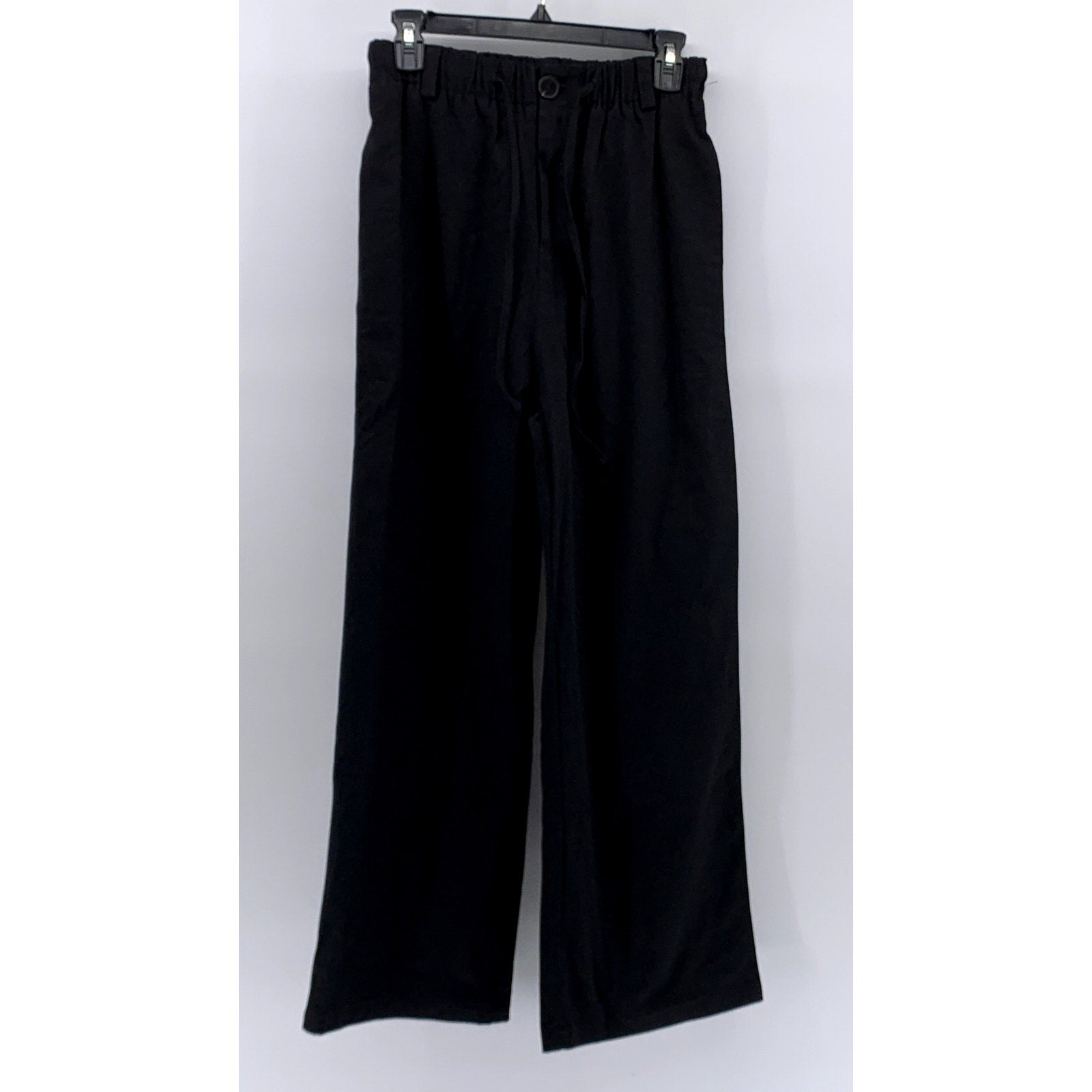 VNOOK STUDIO Women's Black Wide-Leg Relaxed Fit Pant SZ S