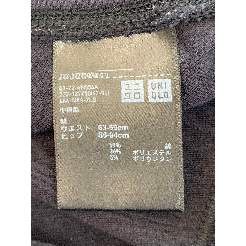 UNIQLO Women's Black Solid Pull-On A-Line Mini Skirt SZ M