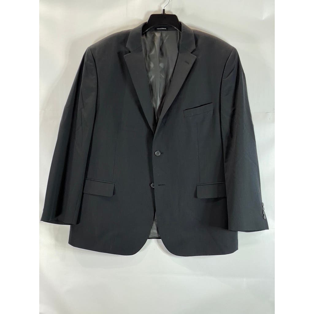 PRONTO UOMO Men's Black Two-Button Modern-fit Suit SZ 50R/45X30