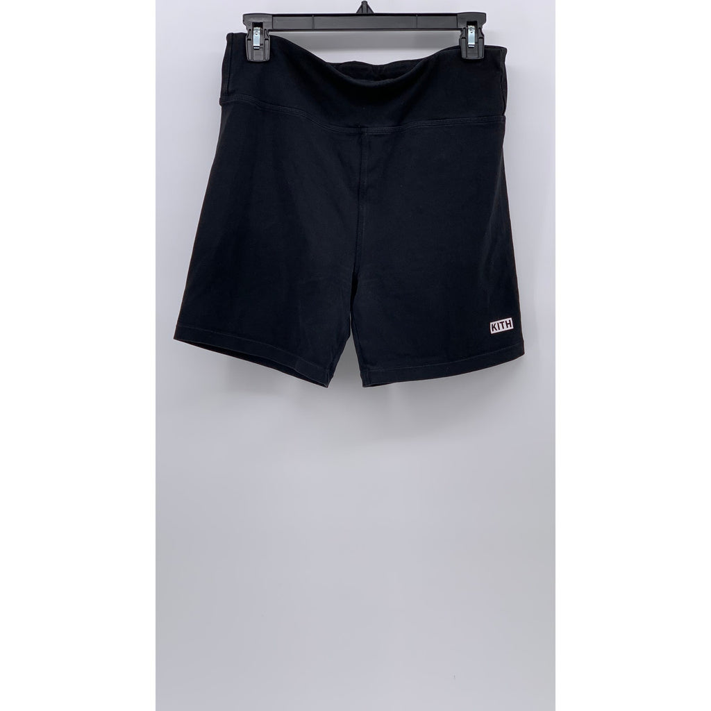 KITH Women's Black Solid High-Rise Pull-On Casual Active Biker Shorts SZ M