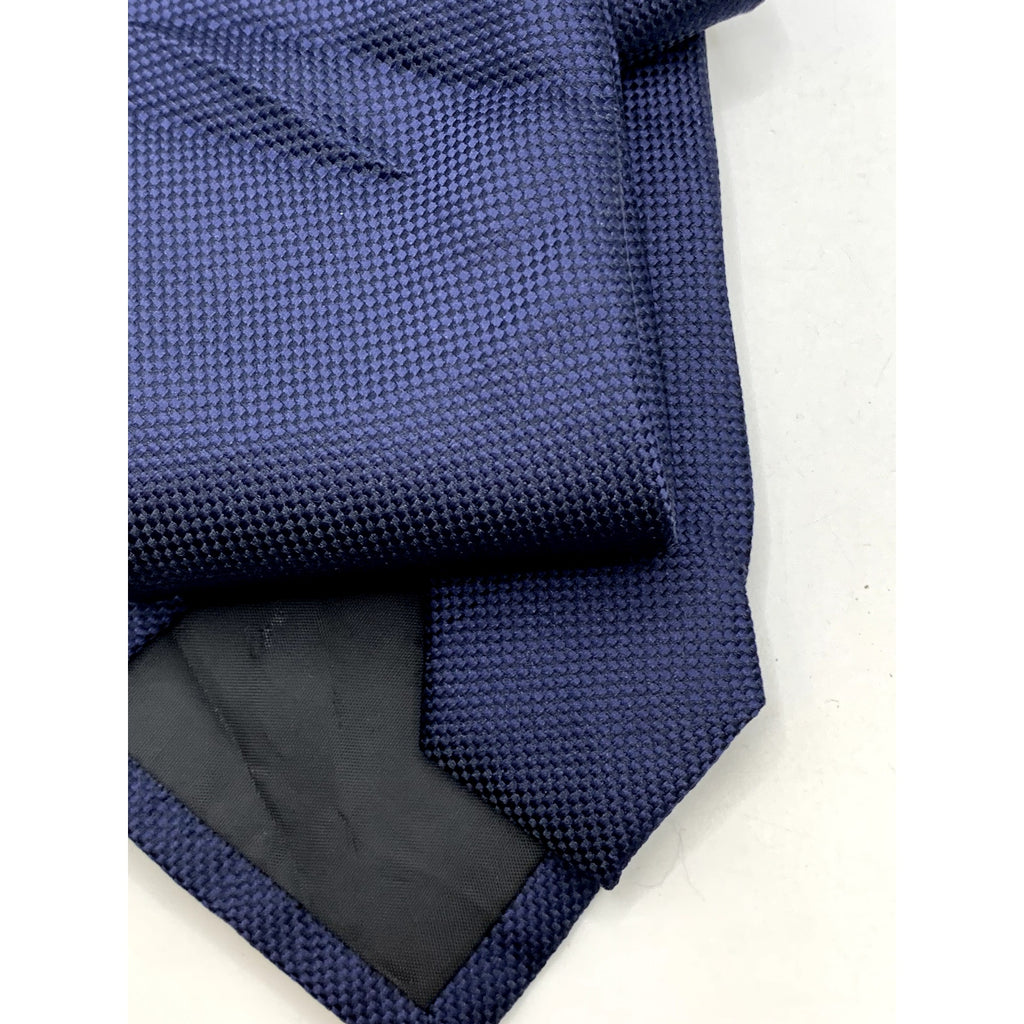JOHN HENRY Men's Navy Blue Birds Eye Solid Tie OS