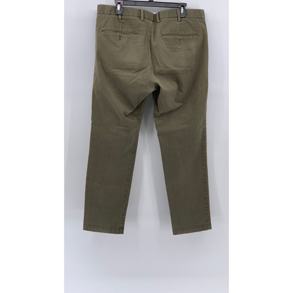 GAP Men's Olive Green Solid Slim Chino Pants SZ 36X30
