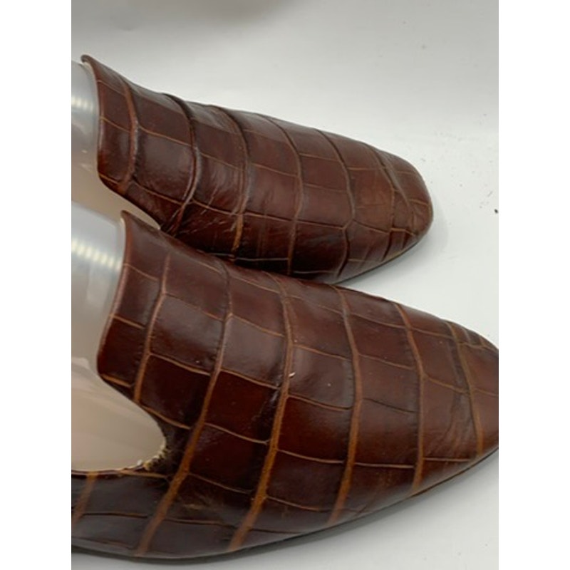 ZARA Basic Collection Women's Brown Snake Print Loafers SZ 39