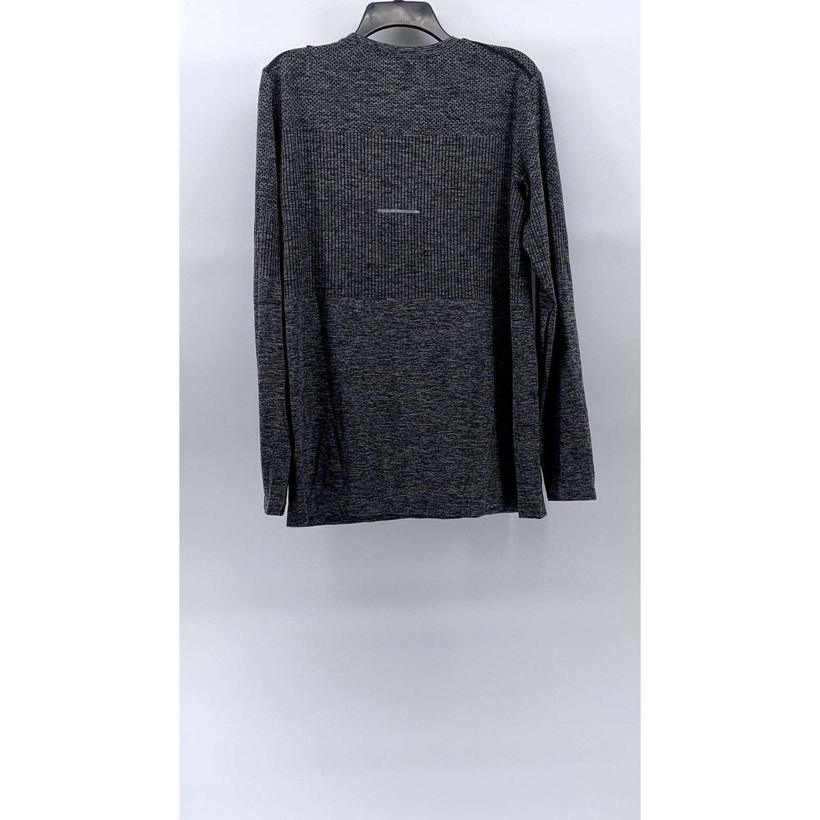 ASICS Men's Gray Crewneck Race Seamless Long Sleeve Active T-Shirt SZ L