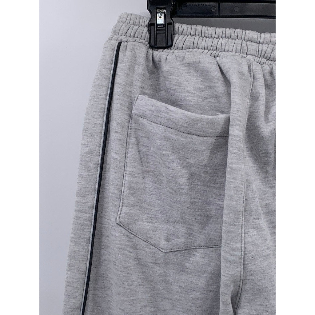 YAGE Men's Gray Relaxed-Fit Sweatpants SZ S