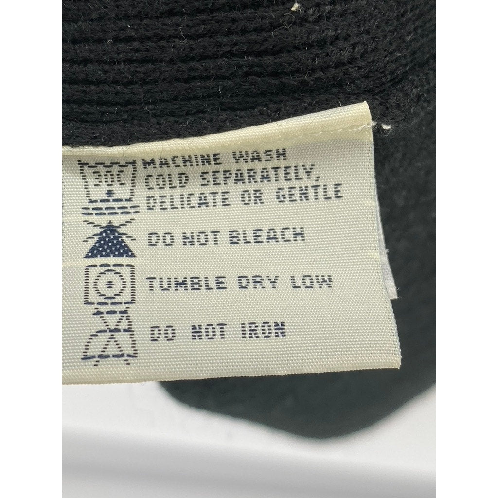 UNION BAY Men's Black-Tan Crewneck Striped Long Sleeve Knit Sweater SZ XL