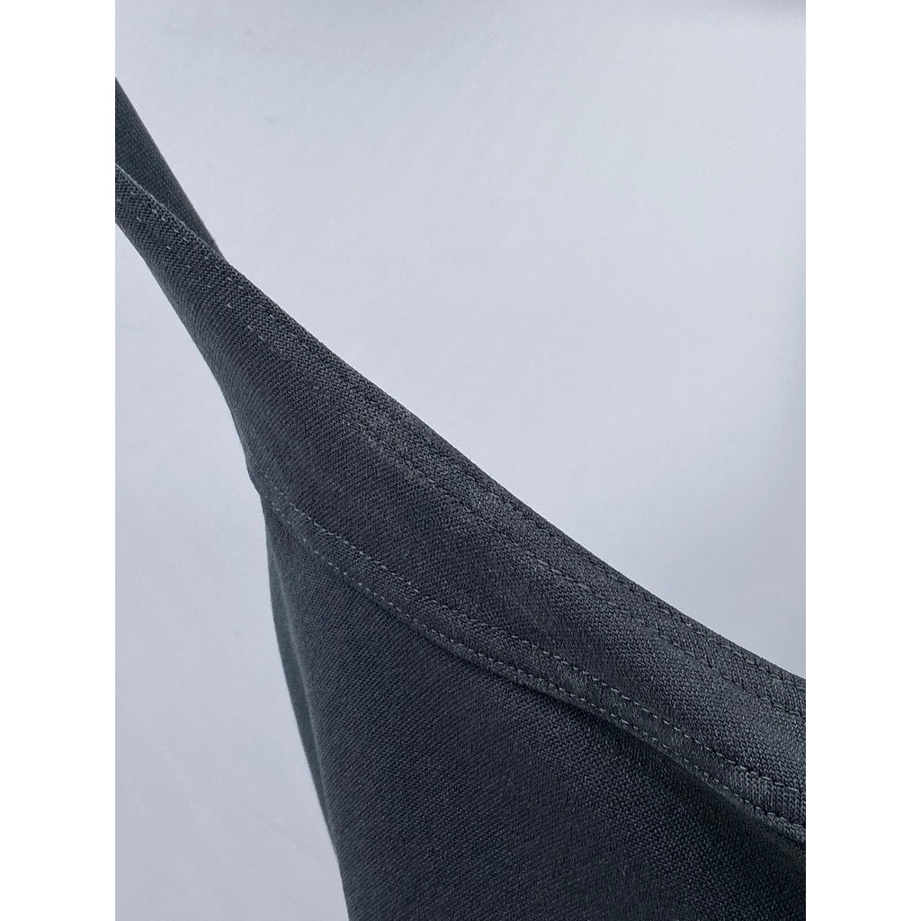 CEDUXION Women's Charcoal Gray Vintage 90's V-Neck Mini Dress SZ M