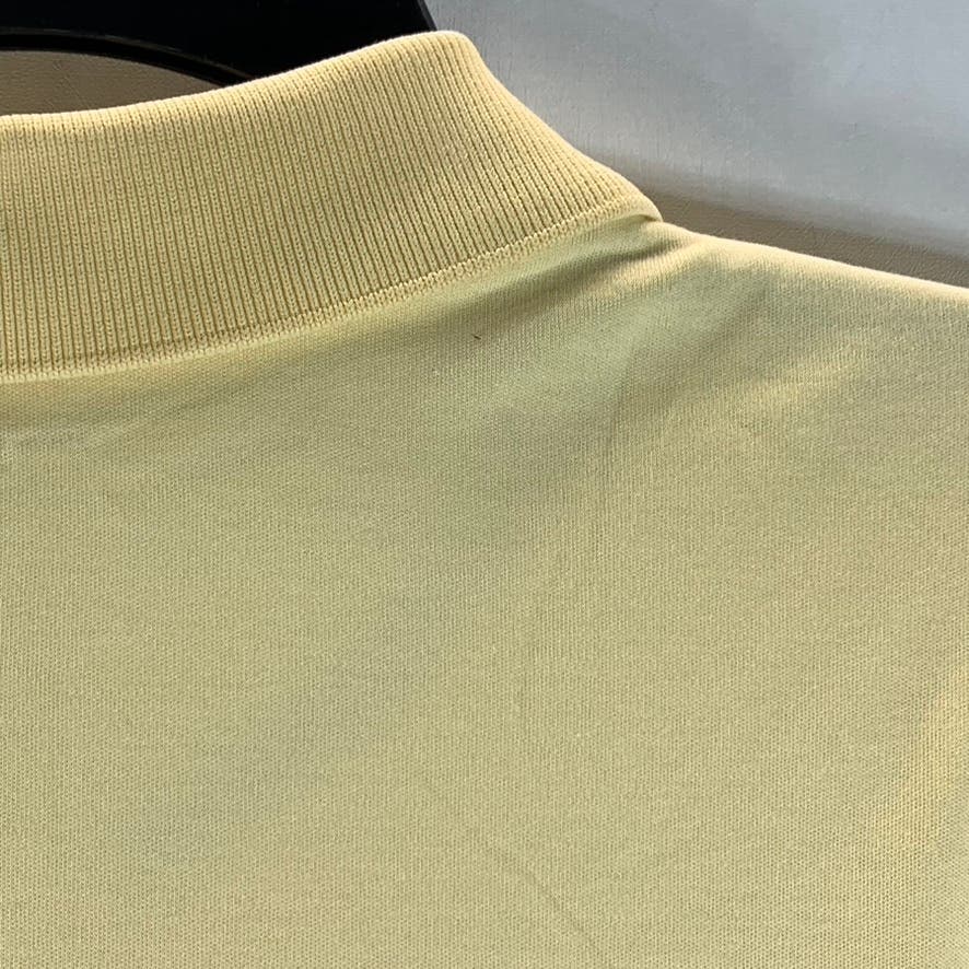 TASSO ELBA Men's Yellow Supima Cotton Short Sleeve Polo Shirt SZ XL