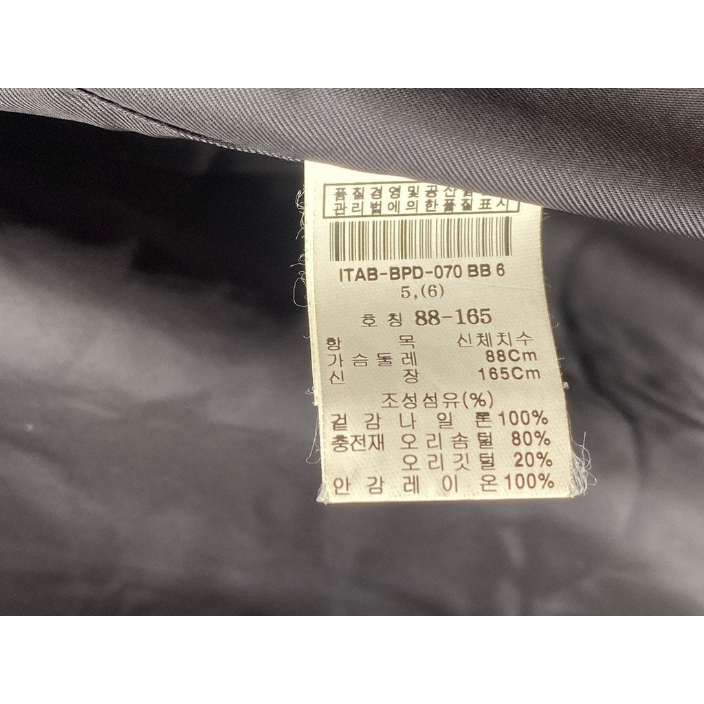 IT MICHAA Deluxe Women's Black Hooded Snap Button Long Sleeve Puffer Coat SZ S