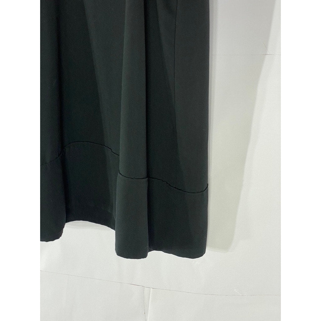 TILDON Women’s Black Solid Crewneck Shift Racerback Mini Dress SZ XS