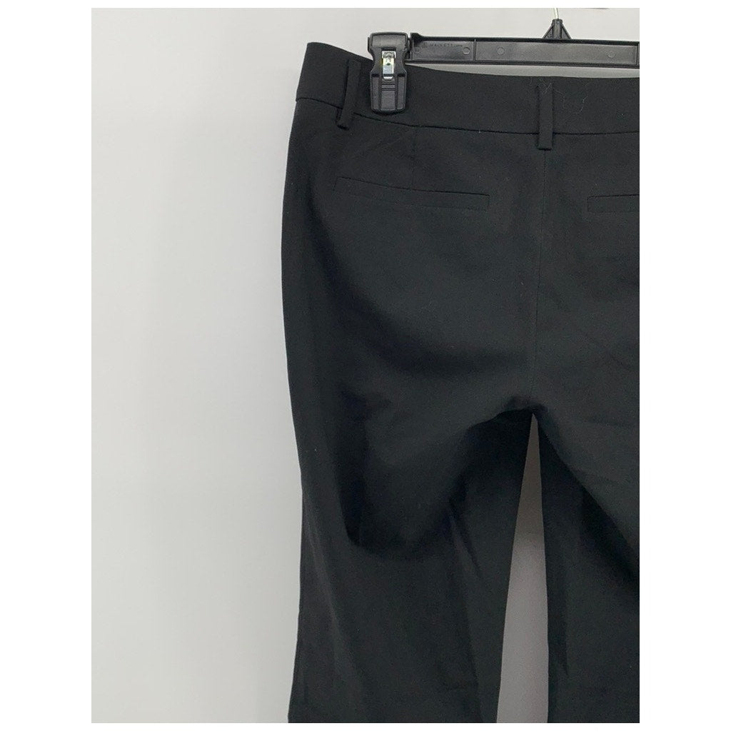 BANANA REPUBLIC Women's Black The Logan Fit Stretch Wool-Blend Pants SZ 4L