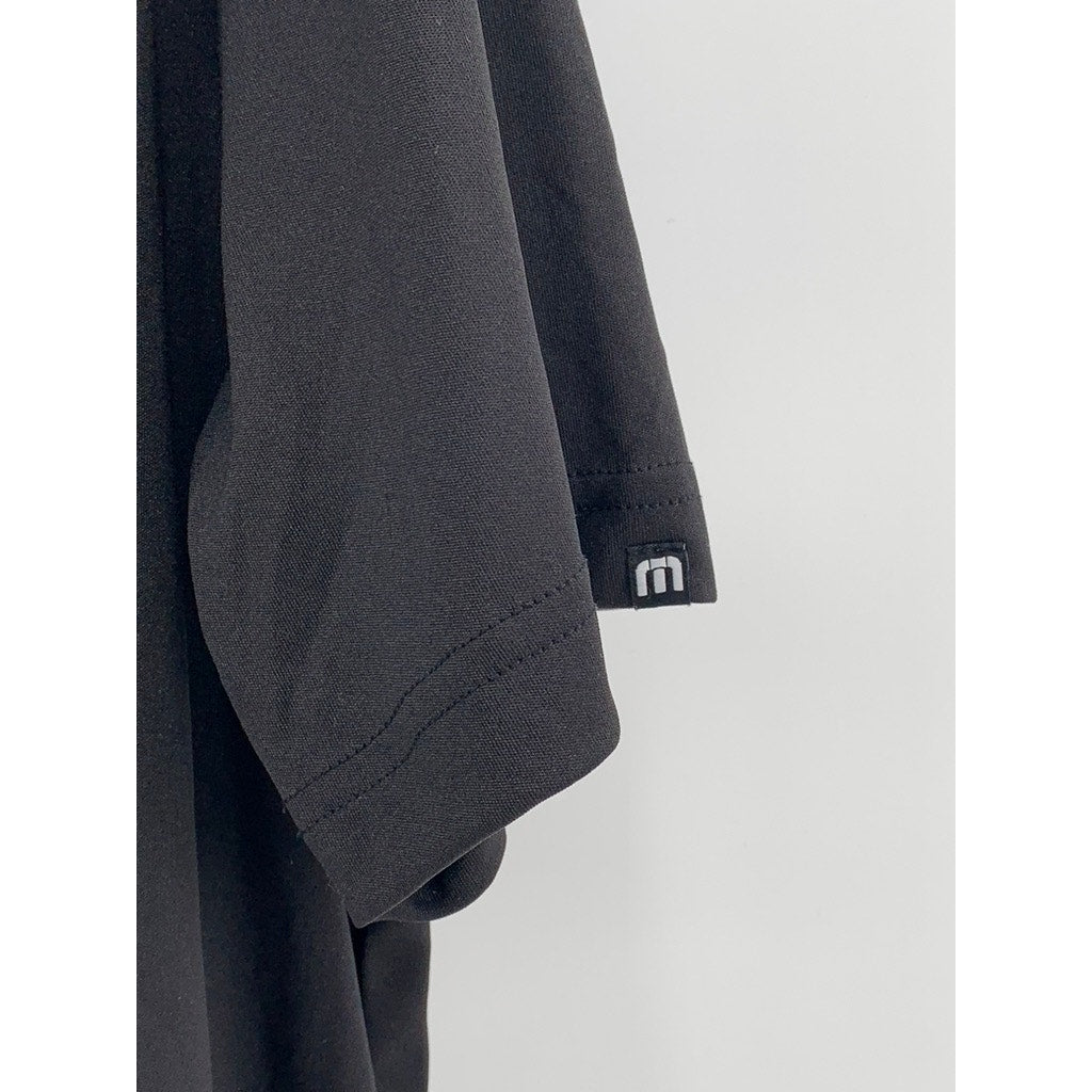 TRAVIS MATHEW Men's Black Short Sleeve Polo SZ L