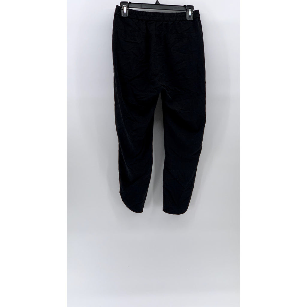 MARINE LAYER Women's Black Allison Pull-On Elastic Waist Dolphin Hem Pants SZ XS