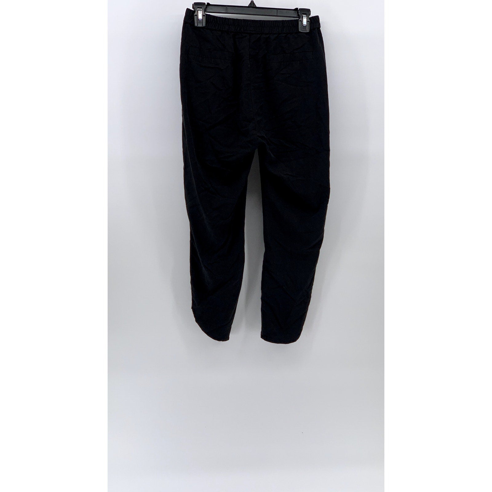 MARINE LAYER Women's Black Allison Pull-On Elastic Waist Dolphin Hem Pants SZ XS