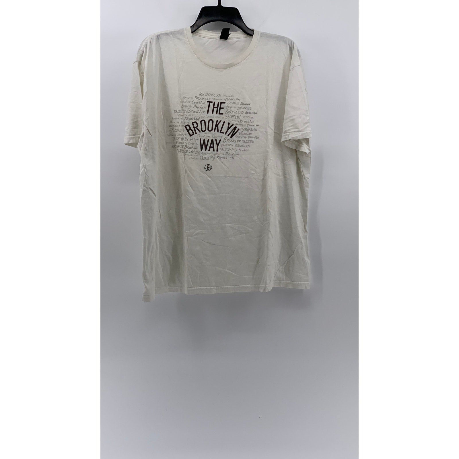 GILDAN Men's White The Brooklyn Way Crewneck SoftStyle Short Sleeve T-Shirt SZXL