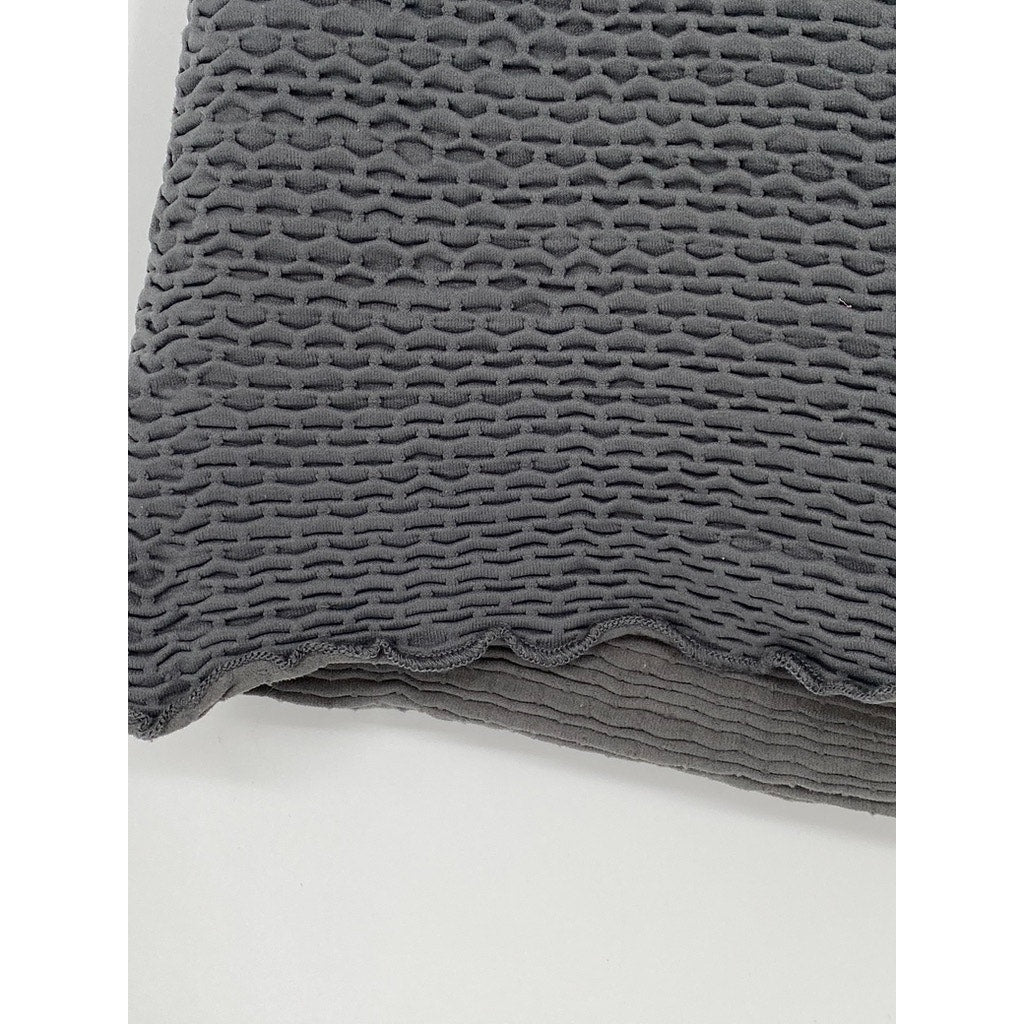 FREE PEOPLE INTIMATELY Women's Dark Gray Textured Crop Tank Top SZ M/L