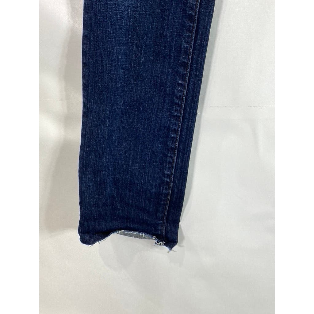 J. BRAND BOUTIQUE Women's Dark Blue Durban Straight-Leg Cropped Denim Jeans SZ26