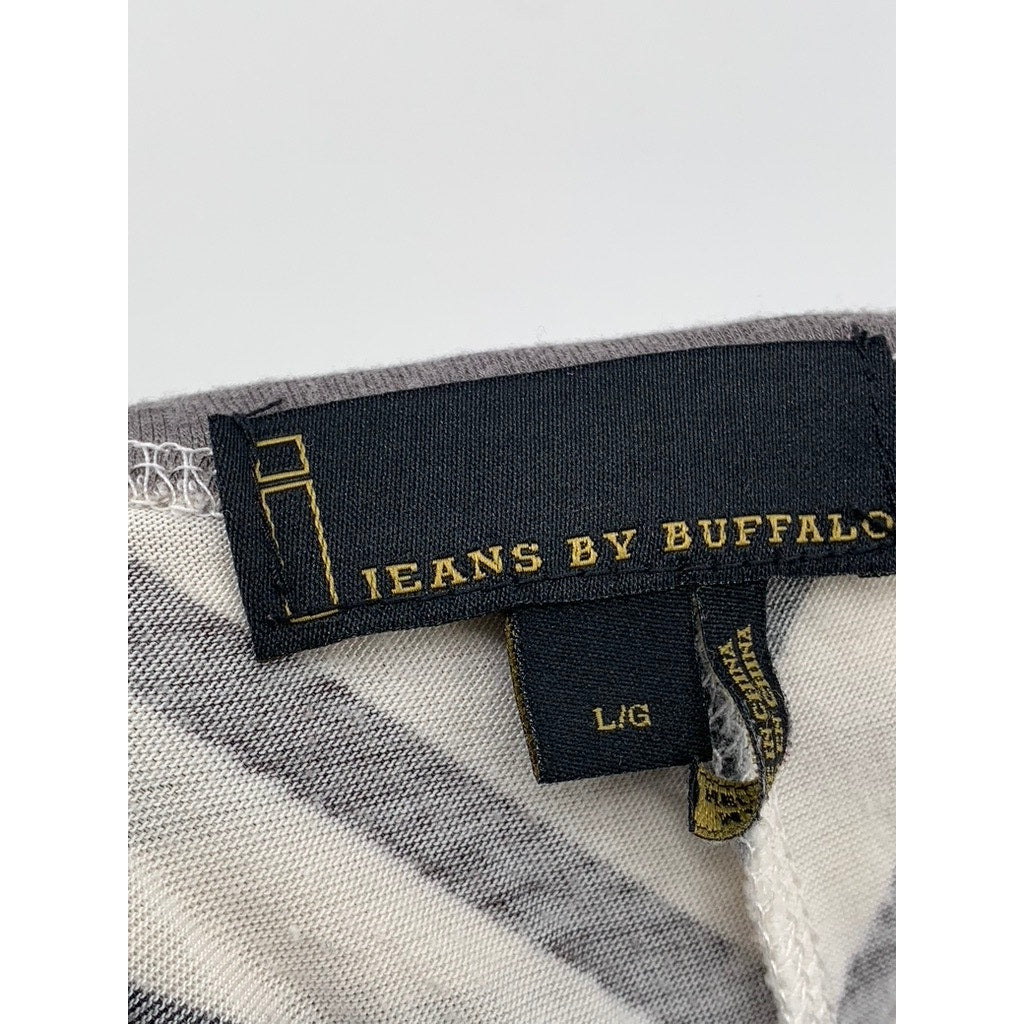 I JEANS By BUFFALO Women's Black-Cream Striped Maxi Skirt SZ L