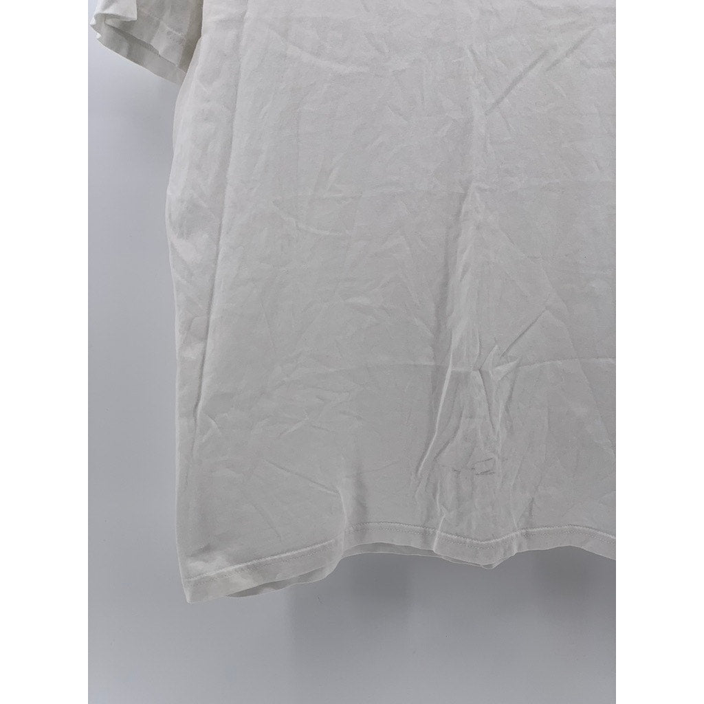 EVERLANE Men's White Organic Cotton Crewneck Short Sleeve Uniform T-Shirt SZ M