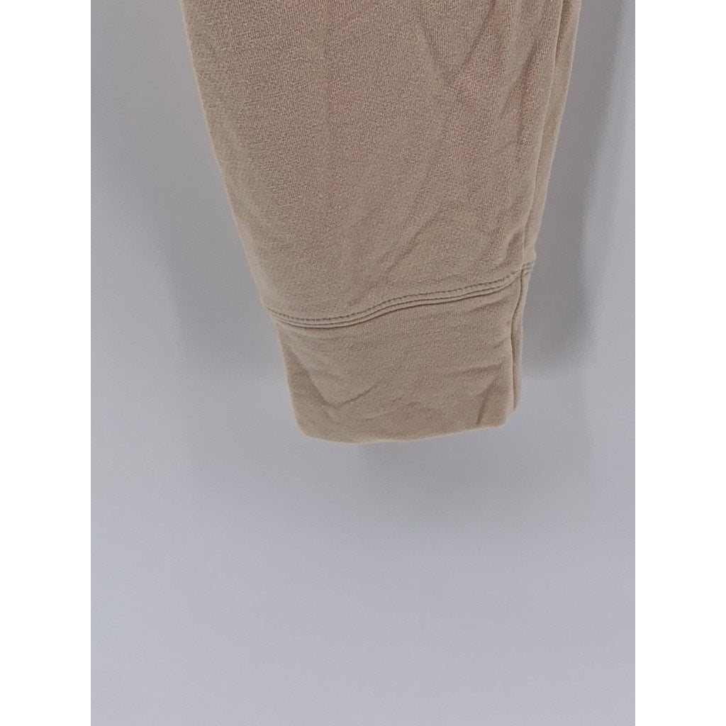 UNIQLO Women’s Beige Solid Pull-On Casual Jogger Sweatpants SZ S