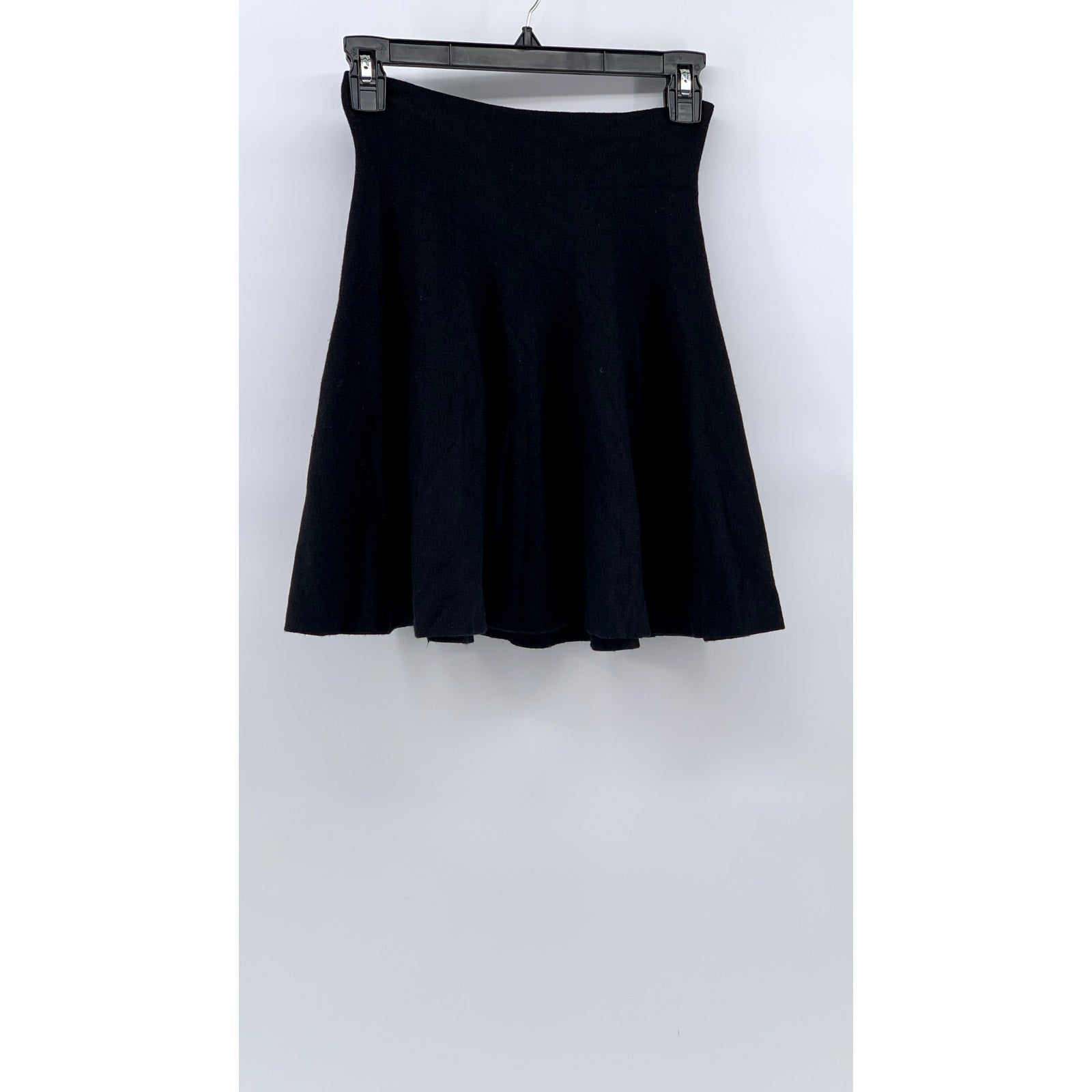 TEA N ROSE Women's Black Knit A-Line Skirt SZ M