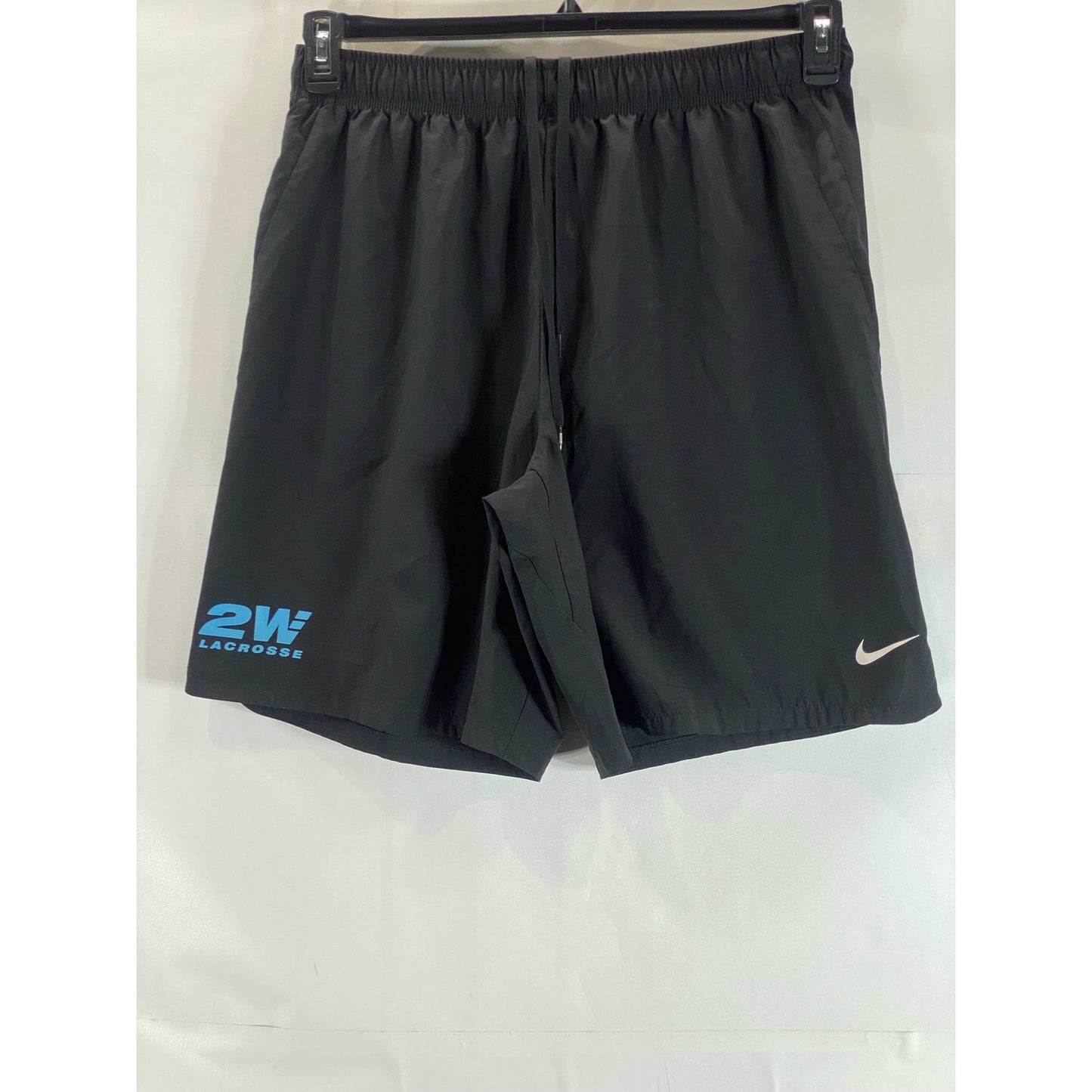 NIKE 2WAY LACROSSE Men's Black Dri-Fit Elastic Waist Pull-On Shorts SZ XL