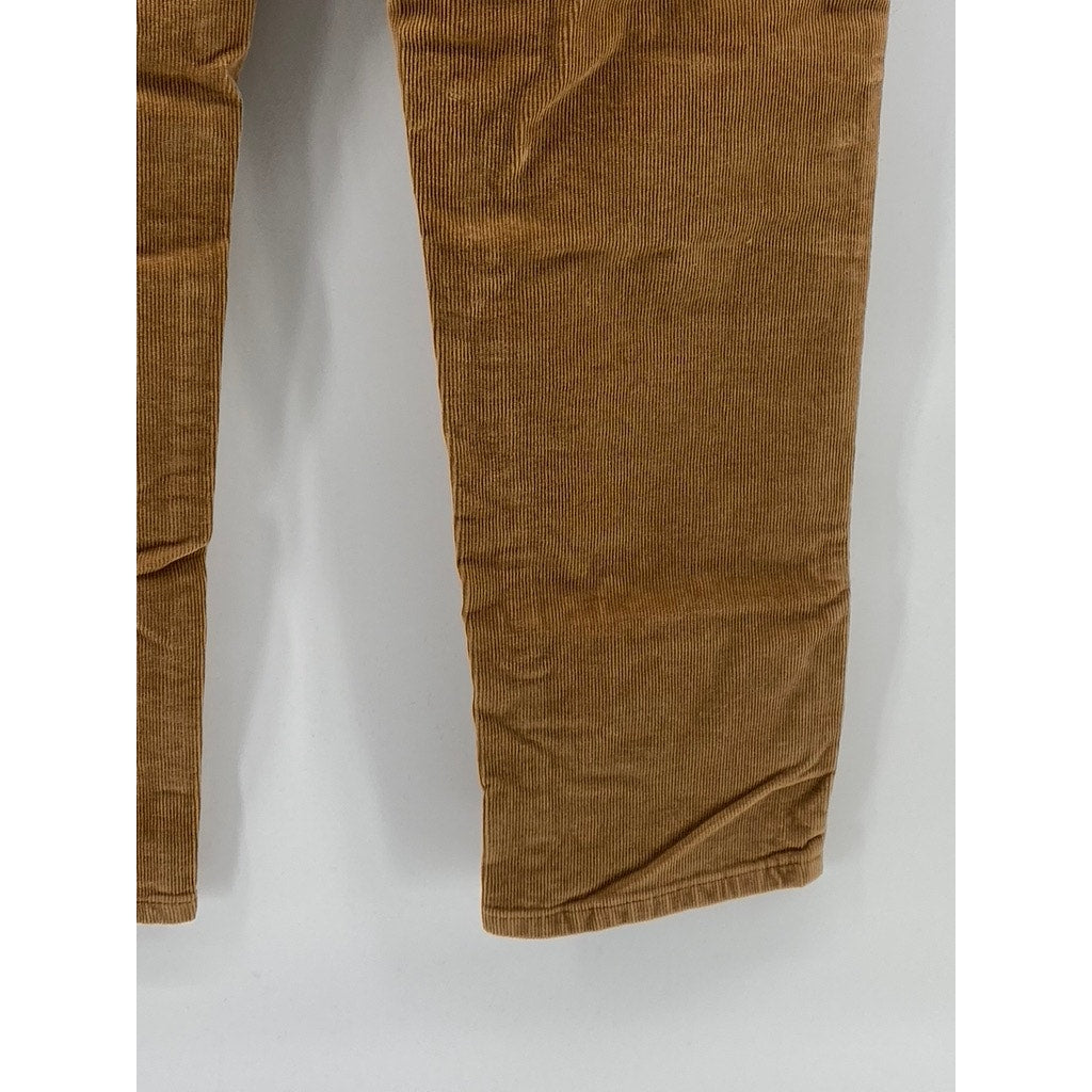 BANANA REPUBLIC Women's Tan Corduroy High-Rise Slim Pant SZ 27/4