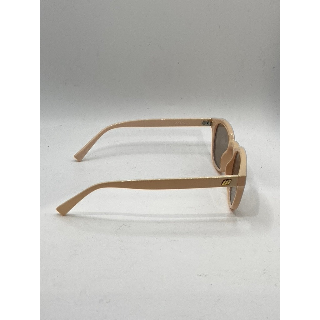 LE SPECS Women's Beige Conga Round Lens Sunglasses OS