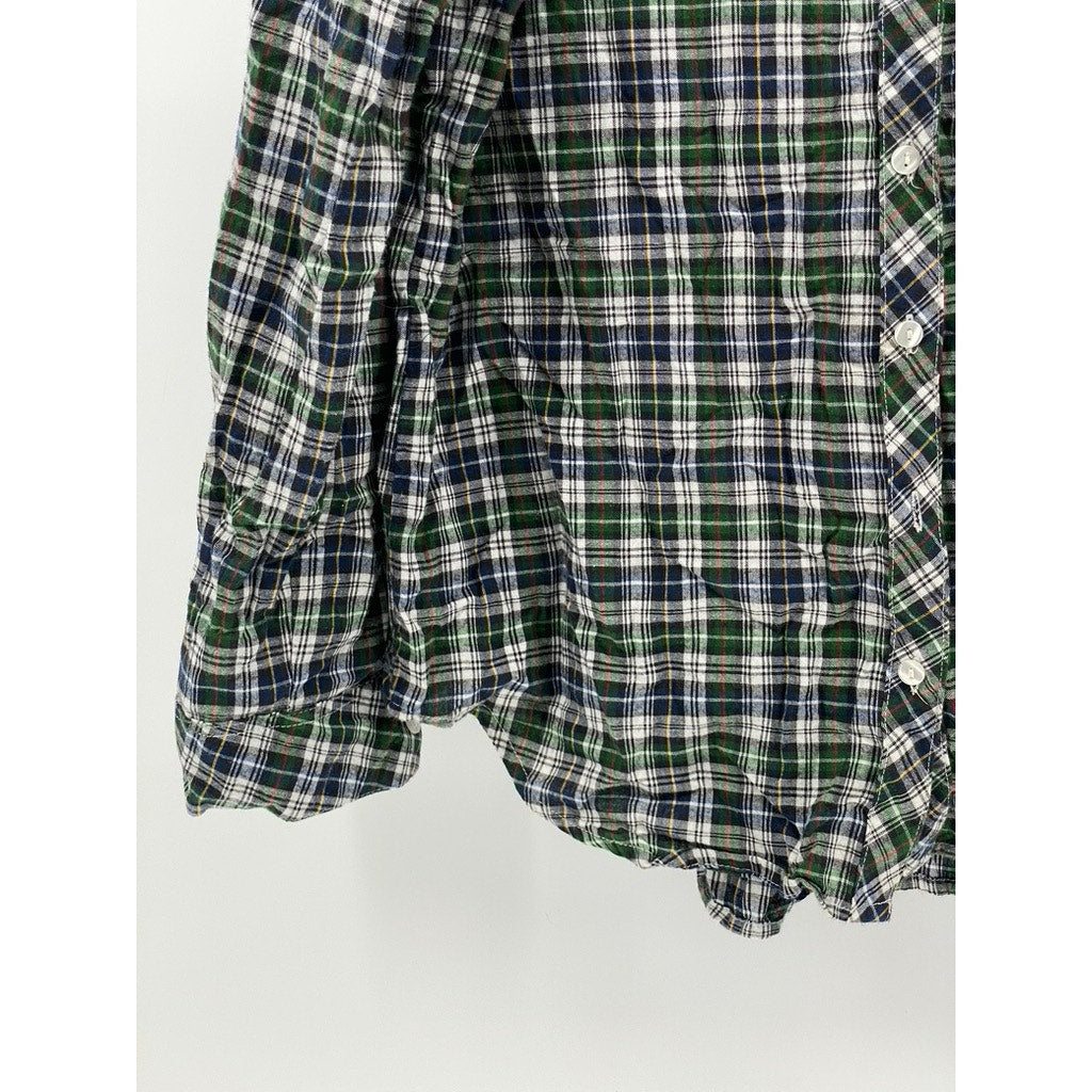 NEW DIRECTION Men's Green Button Down SIZE L