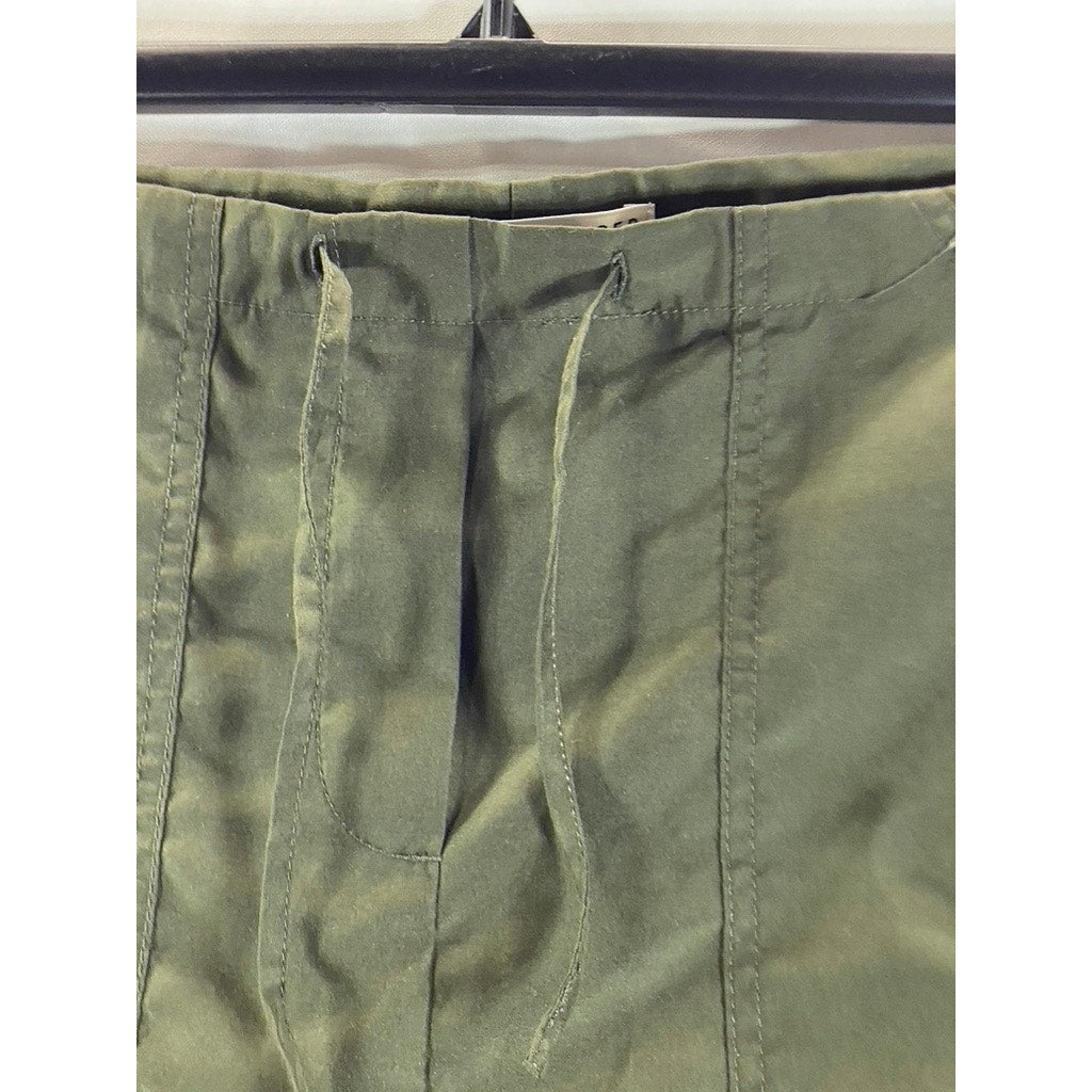 TOMMY HILFIGER Women's Dark Olive Vintage Pull-On Straight Mini Skirt SZ 6