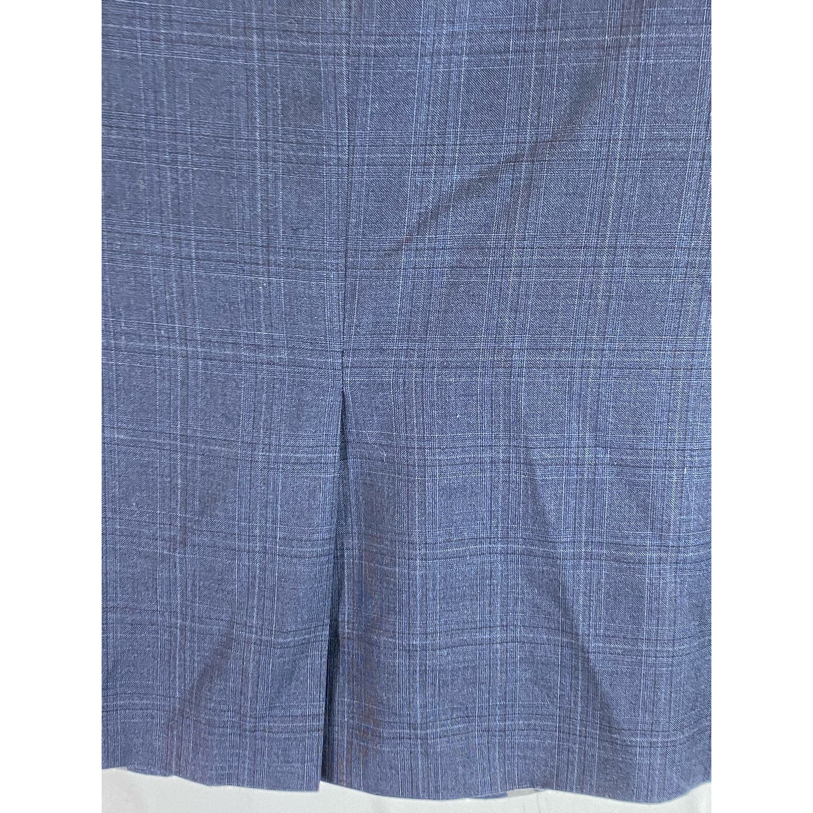BEN SHERMAN Men's Navy Plaid Camden Tailored Skinny-Fit SBlazer SZ 44R