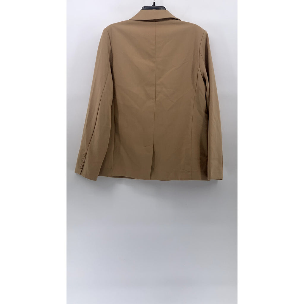 URBAN OUTFITTERS Women's Camel Brown Two-Button Notch Collar Blazer SZ M