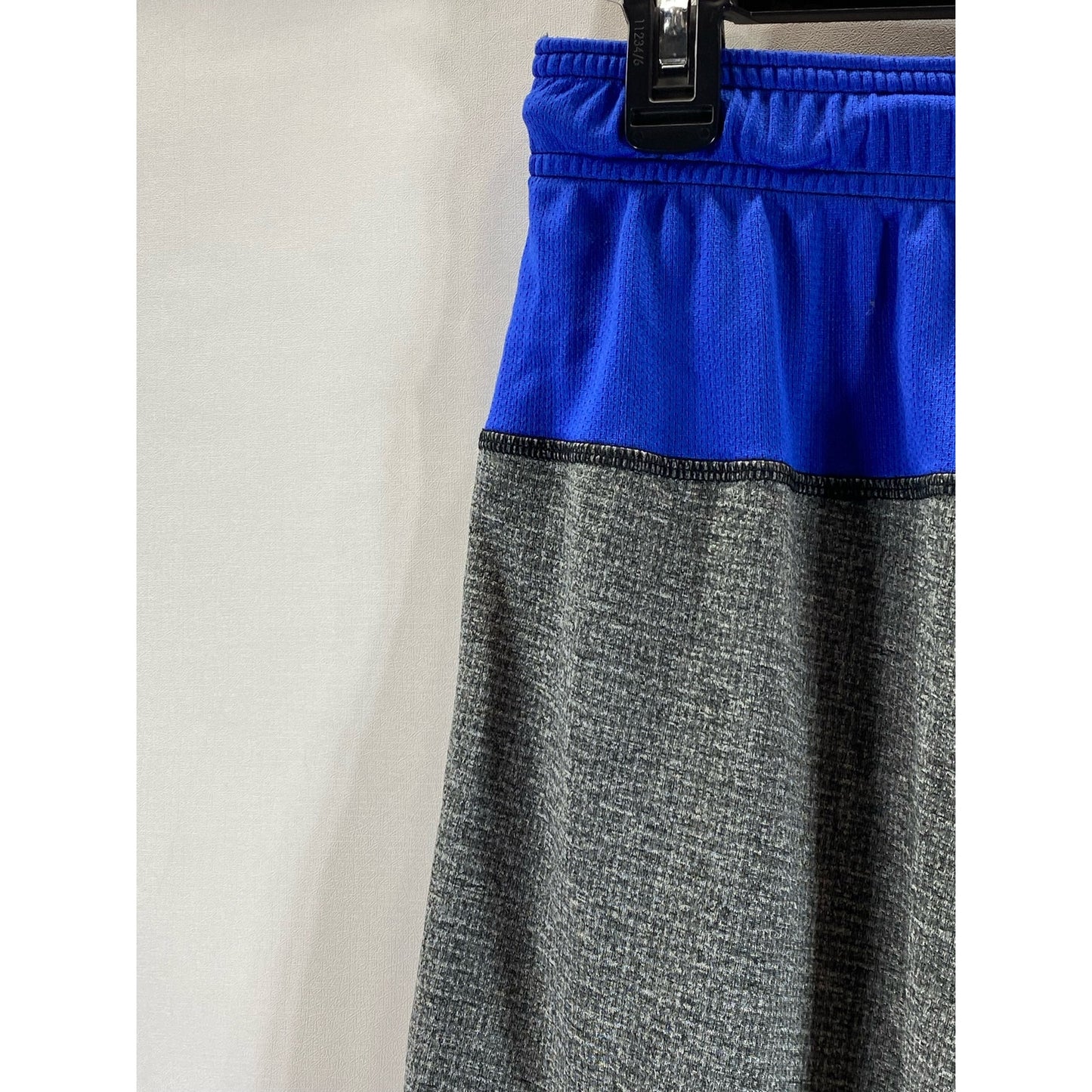 NIKE Men's Blue/Gray Colorblock Dri-Fit Drawstring Pull-On Shorts SZ M